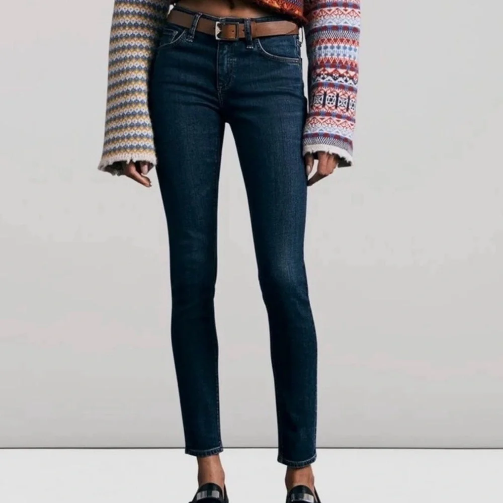 rag & bone Cate Dark Blue Skinny Jeans Size 26‎ Stretch Denim